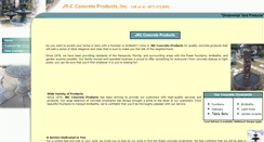 Desktop Screenshot of jrcconcreteproducts.com